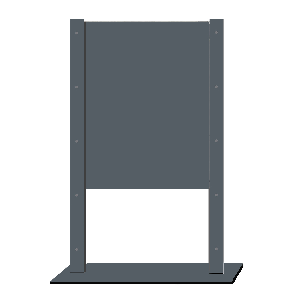 Support métal pour R3 et R4 vertical