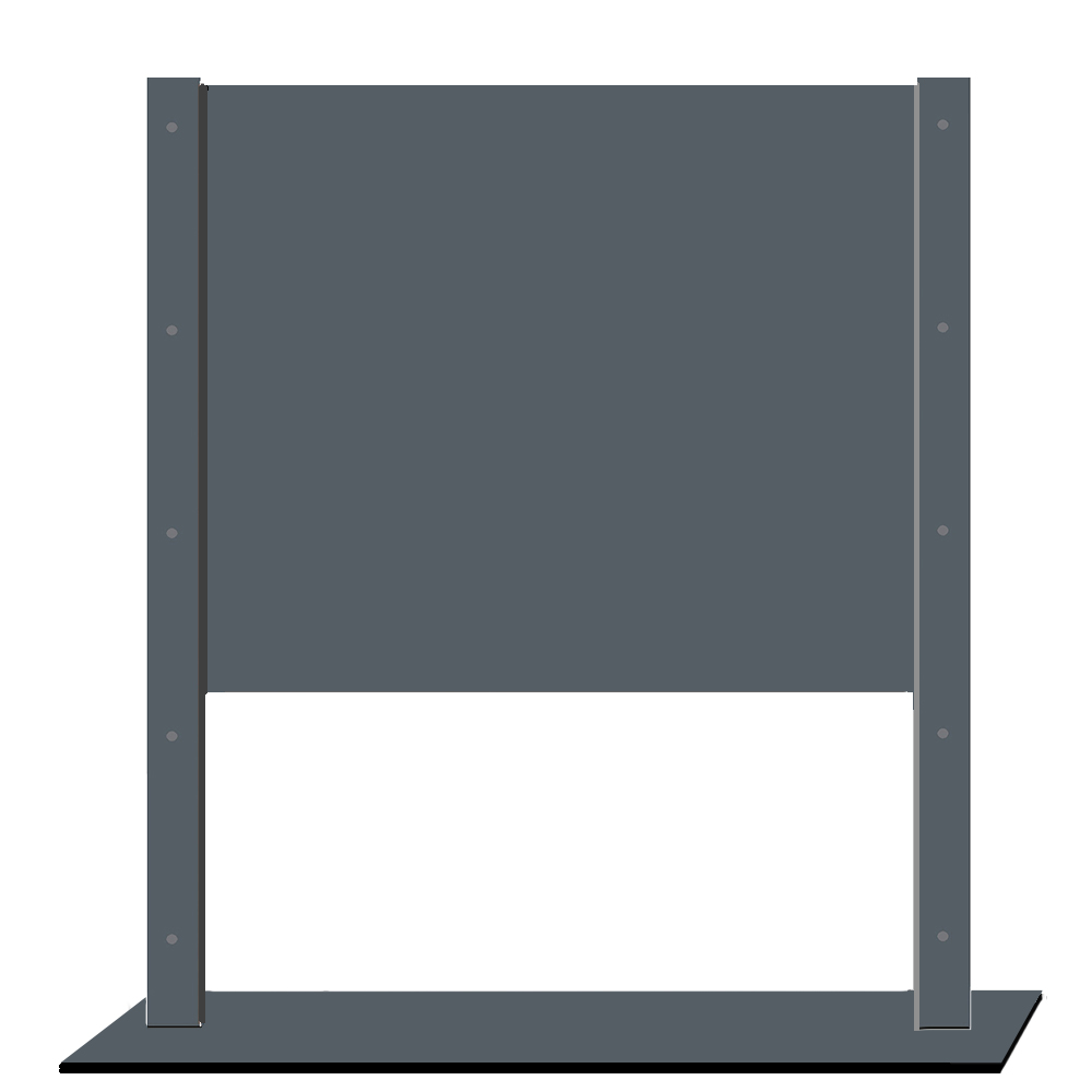 Support métal pour R3 et R4 horizontal
